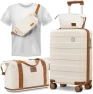 Thumbnail Carry on Luggage with Front Pocket and USB Port — Smart Luggage, imiomo