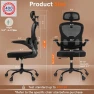 Thumbnail Ergonomic Mesh Office Chair with Lumbar Support — Smart Chairs, DYQKEA
