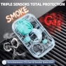 Thumbnail Carbon Monoxide, Natural Gas, and Smoke Detector with Temperature and Humidity Monitoring — Air Quality Monitor, TUIKEN
