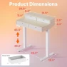 Thumbnail Electric Standing Desk with Drawers — Standing Desk, HUANUO
