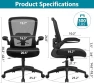 Thumbnail Ergonomic Mesh Office Chair with Adjustable Lumbar Support and Flip-up Armrests — Smart Chairs, FelixKing