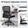 Thumbnail Ergonomic Mesh Office Chair with Adjustable Lumbar Support and Flip-up Armrests — Smart Chairs, FelixKing