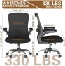 Thumbnail Ergonomic Office Chair - High Back Desk Chair with Adjustable Lumbar Support, Breathable Mesh Back, 330LBS Capacity,... — Smart Chairs, Zeonsit