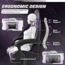 Thumbnail Gaming Chair with Footrest and Massage Lumbar Support — Smart Chairs, Shahoo