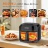 Thumbnail Glass Air Fryer with Transparent Fry Bowl — Air Fryer, BOSWELL