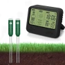 Thumbnail Wireless Soil Moisture Meter with Thermometer, Sunlight, and Time Display — Soil Moisture Sensor, Kithouse