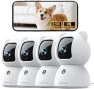 Thumbnail Indoor Security Camera with AI Detection and 2-Way Audio — Security Camera, CINMOORE
