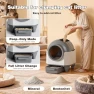 Thumbnail AutoClean Litter Box - 90L Large Capacity for Multi-Cat Households — Self-Cleaning Litter Box, Greesum