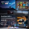 Thumbnail Mini Projector with WiFi 6 and Bluetooth 5.4 Support 4K 1080P Auto Keystone 180° Rotatable — Smart Projector, wowlink