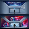 Thumbnail Mini Projector with WiFi 6 and Bluetooth 5.4 Support 4K 1080P Auto Keystone 180° Rotatable — Smart Projector, wowlink