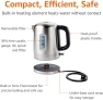 Thumbnail Electric Stainless Steel Kettle for Tea and Coffee — Electric Kettle, Amazon Basics