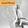 Thumbnail Ergonomic Mesh Office Chair with 3D Adjustable Lumbar Support and 3D Armrests, V-Shaped Back, Adjustable Desk Chair for... — Smart Chairs, HOLLUDLE