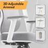 Thumbnail Ergonomic Mesh Office Chair with 3D Adjustable Lumbar Support and 3D Armrests, V-Shaped Back, Adjustable Desk Chair for... — Smart Chairs, HOLLUDLE