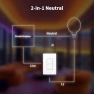 Thumbnail Smart Light Switch H2 (2-in-1 Neutral, 2 Buttons, 2 Channels) — Smart Switch, Aqara