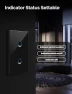 Thumbnail Smart Light Switch Touch Glass Design 2 Gang — Smart Switch, MOES