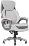Thumbnail Active Lumbar Ergonomic Swivel Executive Massage Chair — Smart Chairs, Sharper Image