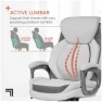 Thumbnail Active Lumbar Ergonomic Swivel Executive Massage Chair — Smart Chairs, Sharper Image