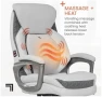 Thumbnail Active Lumbar Ergonomic Swivel Executive Massage Chair — Smart Chairs, Sharper Image