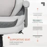Thumbnail Active Lumbar Ergonomic Swivel Executive Massage Chair — Smart Chairs, Sharper Image