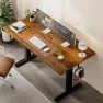 Thumbnail Electric Standing Desk, Height Adjustable Home Office Desk with Memory Presets & Cable Management, Rustic Brown Sit... — Standing Desk, Acrolix