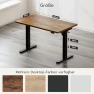 Thumbnail Electric Standing Desk, Height Adjustable Home Office Desk with Memory Presets & Cable Management, Rustic Brown Sit... — Standing Desk, Acrolix