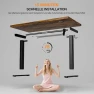 Thumbnail Electric Standing Desk, Height Adjustable Home Office Desk with Memory Presets & Cable Management, Rustic Brown Sit... — Standing Desk, Acrolix