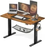 Thumbnail Electric Standing Desk, Height Adjustable Home Office Desk with Memory Presets & Cable Management, Rustic Brown Sit... — Standing Desk, Acrolix
