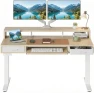Thumbnail Electric Standing Desk with 2 Drawers & Large Keyboard Tray — Standing Desk, HUANUO