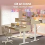Thumbnail Electric Standing Desk with 2 Drawers & Large Keyboard Tray — Standing Desk, HUANUO
