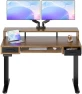 Thumbnail Electric Standing Desk with 2 Drawers & Large Keyboard Tray — Standing Desk, HUANUO