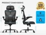 Thumbnail Ergonomic Office Chair - X-Shaped Computer Desk Chair Comfy — Smart Chairs, Ergalithic