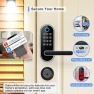Thumbnail Fingerprint Smart Lock with Handle & Keypad — Smart Lock, samtechT