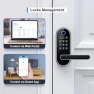 Thumbnail Fingerprint Smart Lock with Handle & Keypad — Smart Lock, samtechT