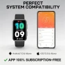 Black, HD touchscreen, No Call, IP68, Silicone/Nylon