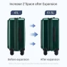 Thumbnail Carry On Luggage with Top Opening, Expandable with Front Pocket and USB Charging Port — Smart Luggage, cllson