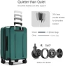 Thumbnail Carry On Luggage with Top Opening, Expandable with Front Pocket and USB Charging Port — Smart Luggage, cllson