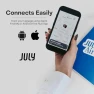 Thumbnail Checked Plus with CaseSafe - 28.75" Built in Tracking, Airline Approved Check In Luggage with Wheels, Rolling Suitcase -... — Smart Luggage, July