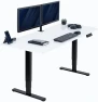 Thumbnail Electric Dual Motor Sit Stand Desk — Standing Desk, VIVO