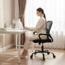 Thumbnail Home Office Desk Chair - Ergonomic Mid Back with Lumbar Support & Rocking Mode — Smart Chairs, DUMOS