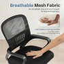 Thumbnail Home Office Desk Chair - Ergonomic Mid Back with Lumbar Support & Rocking Mode — Smart Chairs, DUMOS