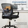 Thumbnail Home Office Desk Chair - Ergonomic Mid Back with Lumbar Support & Rocking Mode — Smart Chairs, DUMOS