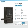 Thumbnail Smart Wi-Fi Lock with Lever Handle, Touchscreen Keypad, Keyless Entry — Smart Lock, SCHLAGE