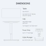 Thumbnail Whole-Piece Standing Desk with Clamp Power Strip, 48x24" — Standing Desk, FLEXISPOT