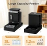 Thumbnail Automatic Cat Feeder and Water Dispenser Set, 2 in 1 Gravity Food Dispenser — Automatic Pet Feeder, ZOMISIA