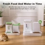 Thumbnail Automatic Cat Feeder and Water Dispenser Set, 2 in 1 Gravity Food Dispenser — Automatic Pet Feeder, ZOMISIA