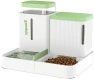 Thumbnail Automatic Cat Feeder and Water Dispenser Set, 2 in 1 Gravity Food Dispenser — Automatic Pet Feeder, ZOMISIA