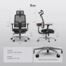 Thumbnail Ergonomic Office Chair with Adaptive Lumbar Support, Footrest, 4D Armrest, Adjustable Seat Depth & Height — Smart Chairs, NEWTRAL