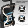 Thumbnail Ergonomic Office Chair with Mesh and Gold Accents — Smart Chairs, CASASIO