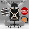 Thumbnail Ergonomic Office Chair with Mesh and Gold Accents — Smart Chairs, CASASIO