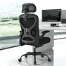 Thumbnail Ergonomic Office Chair with Mesh and Gold Accents — Smart Chairs, CASASIO